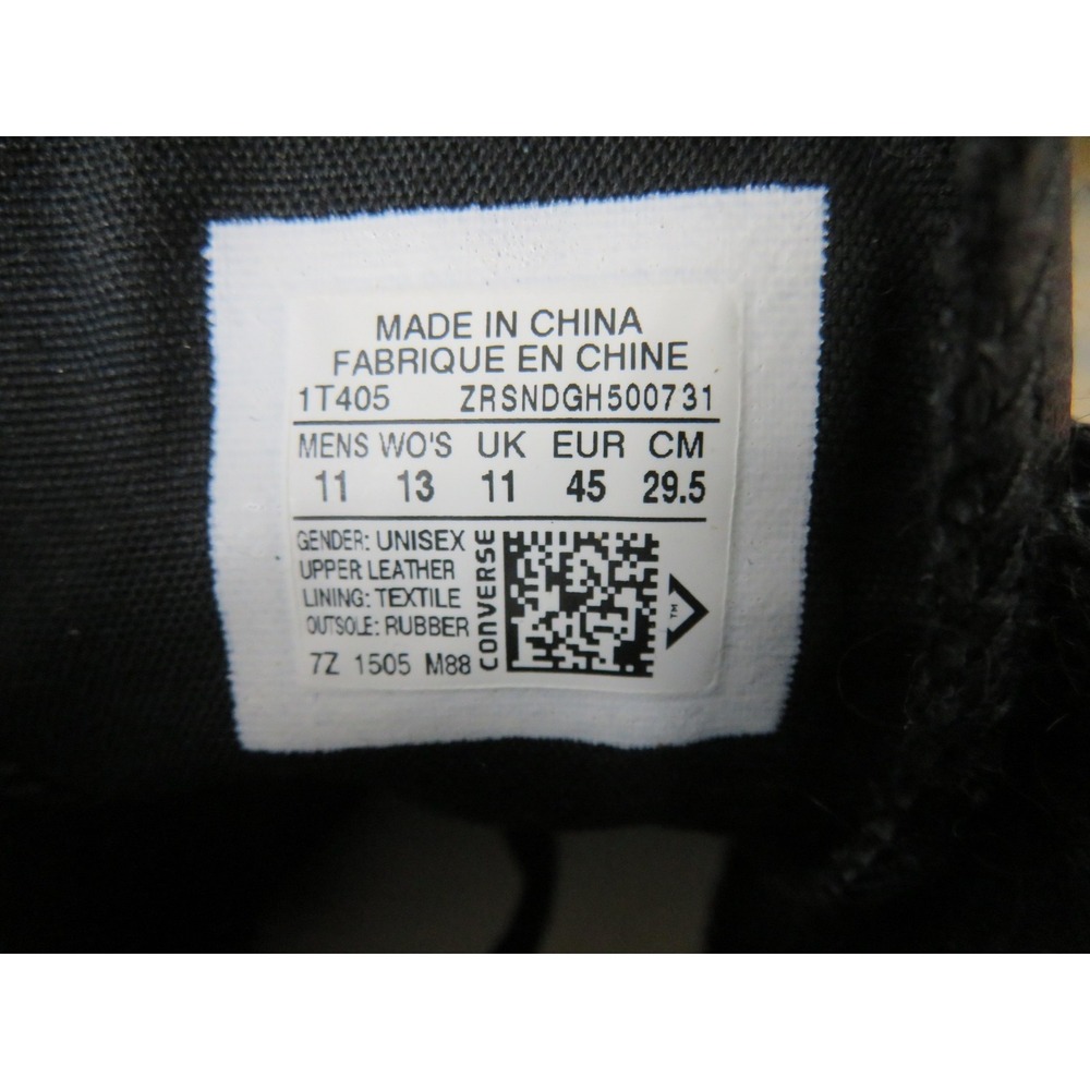 Converse Chuck Taylor All Star Shoes Mens 11 Black Leather High Sneakers 1T405 - Picture 10 of 10